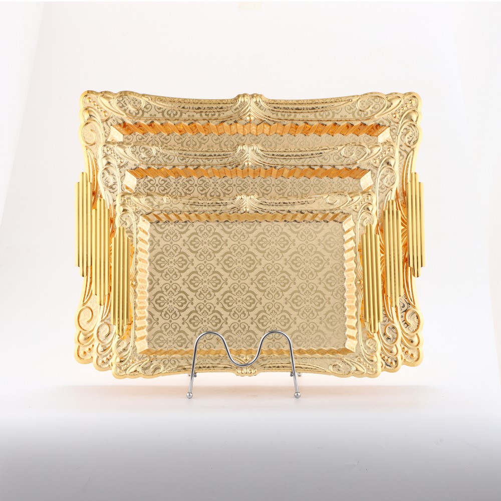 Middle East Lace Rectangular Iron Tray — 6