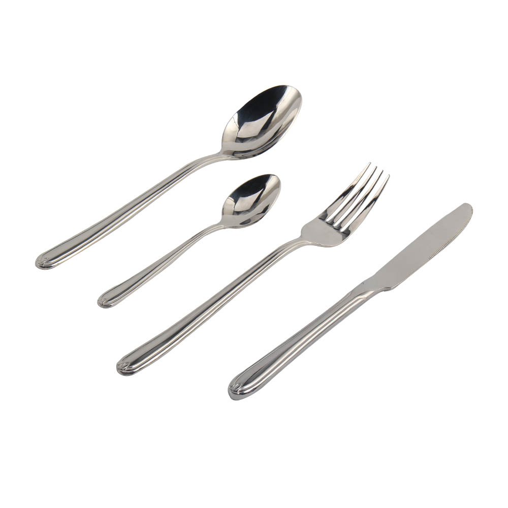 18/10 Stainless Steel, Silverware Set with Serving Utensils Include Forks Spoons Knives, Mirror Polished Tableware Set — 3