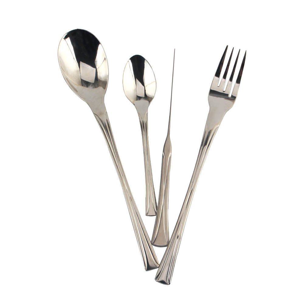Stainless Steel Mirror Polished Cutlery Set Include Forks Spoons Knives, Mirror Polished Tableware Set — 2