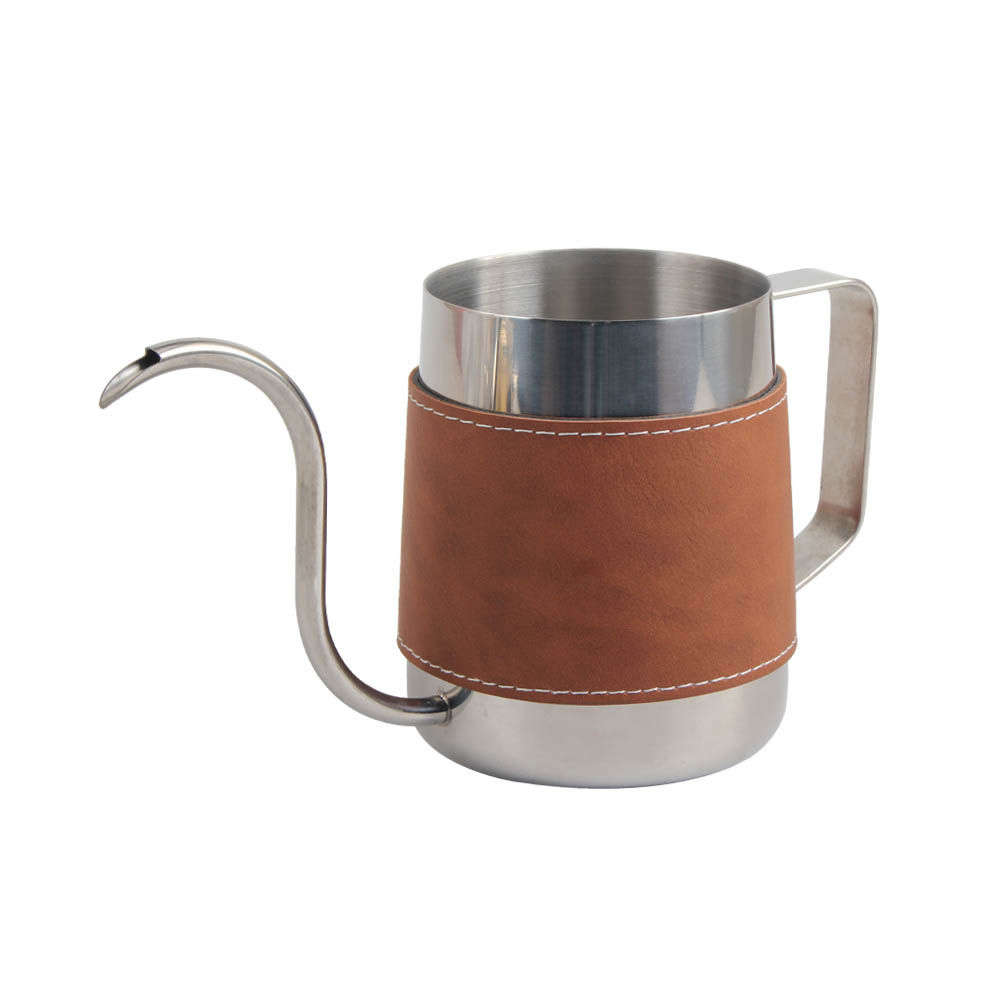 Stainless Steel Kettle With Leather Cover — 3