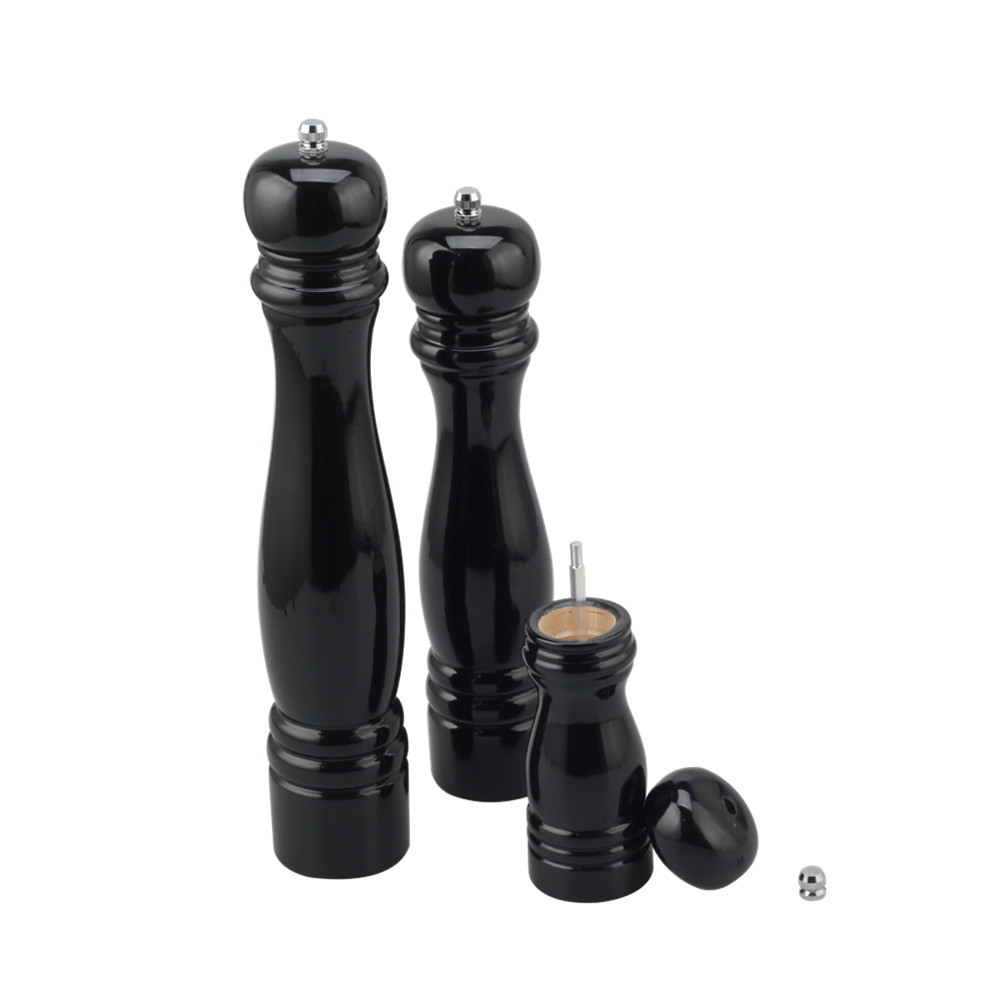 Multi-Size Modern Wooden Salt And Pepper Grinder — 4
