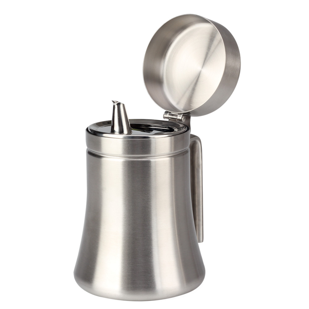 800/1000ml Stainless Steel Oil Dispensing Bottles Oil Storage Can for Home Kitchen — 4