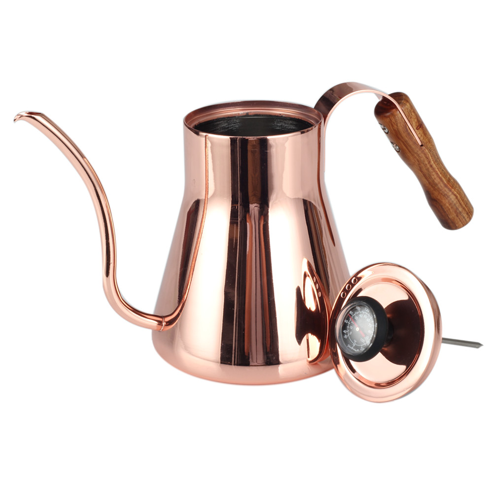 Gooseneck Coffee Kettle Tea Kettle With Thermometer — 5