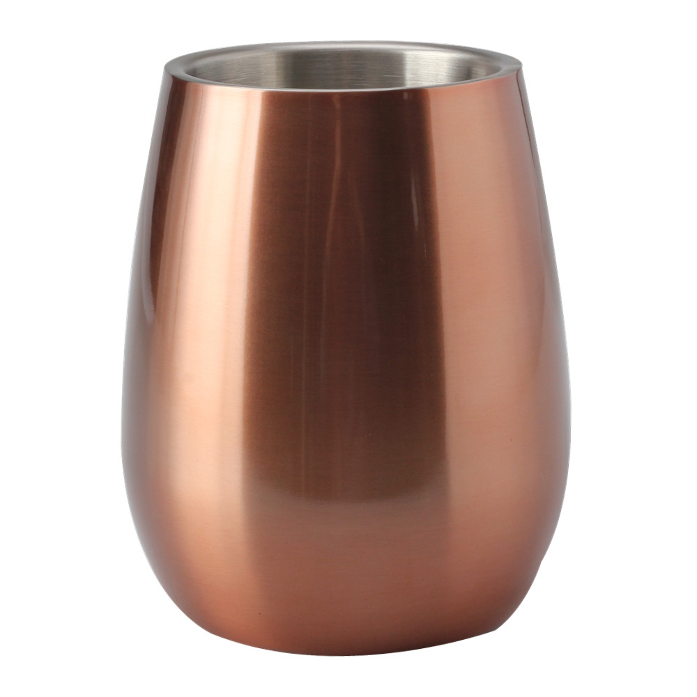 Stainless Steel Ice Bucket, Barware, for Wine, Bronze & Black Color — product information