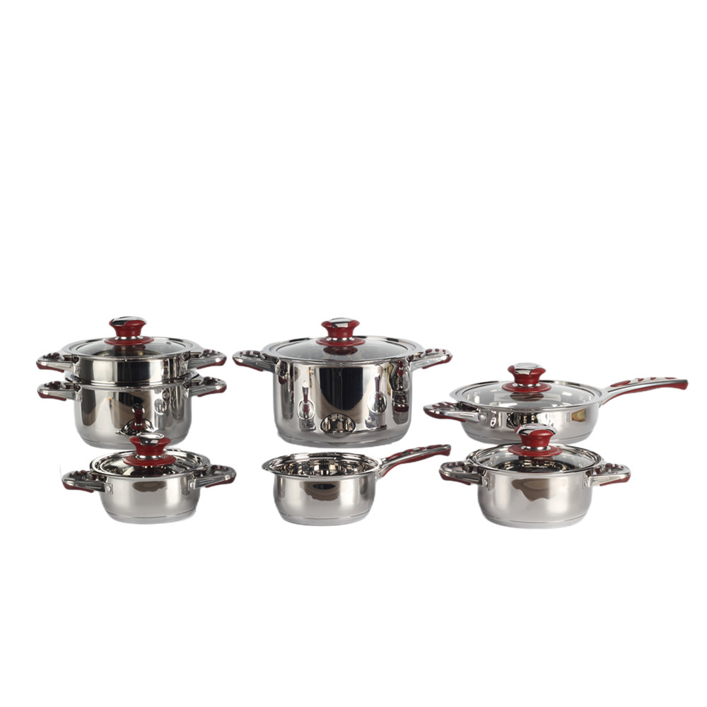 Stainless Steel Cookware Set With Heat Manage Thermometer Knob — 2