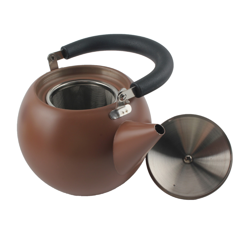 Teaware Set for Induction, Stainless Steel Teapot With Tea Strainer And Infuser — 4