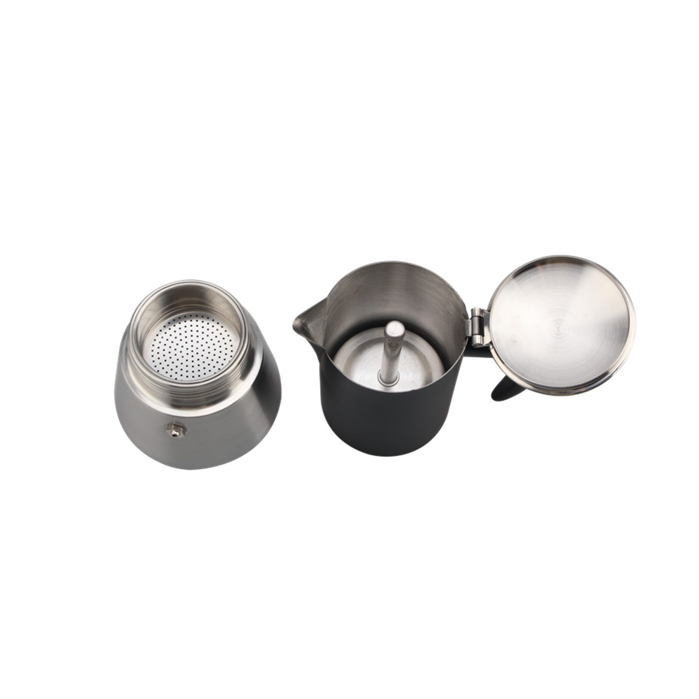 Stovetop Espresso Maker, 300ml / 6 Cups Moka Pot, — 4