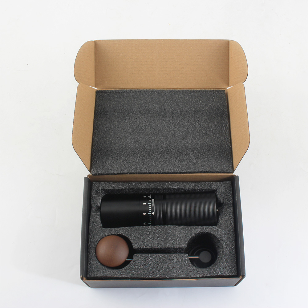 Stainless Steel Conical Burr Coffee Grinder, Portable Hand Coffee Bean Mill — 6