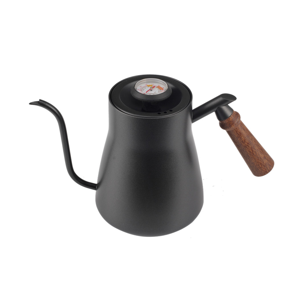 Gooseneck Tea Pot With Thermometer Coffee Kettle