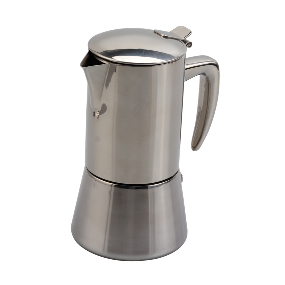 Stainless Steel Italian Coffee Machine Maker Induction Moka Pot — 3
