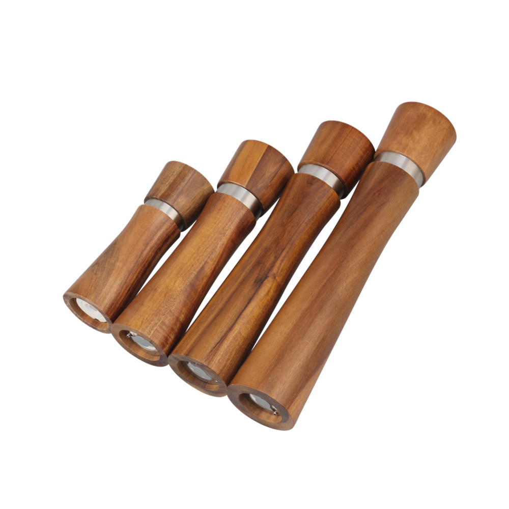 Stainless Steel Core Wooden Pepper Grinder — 4