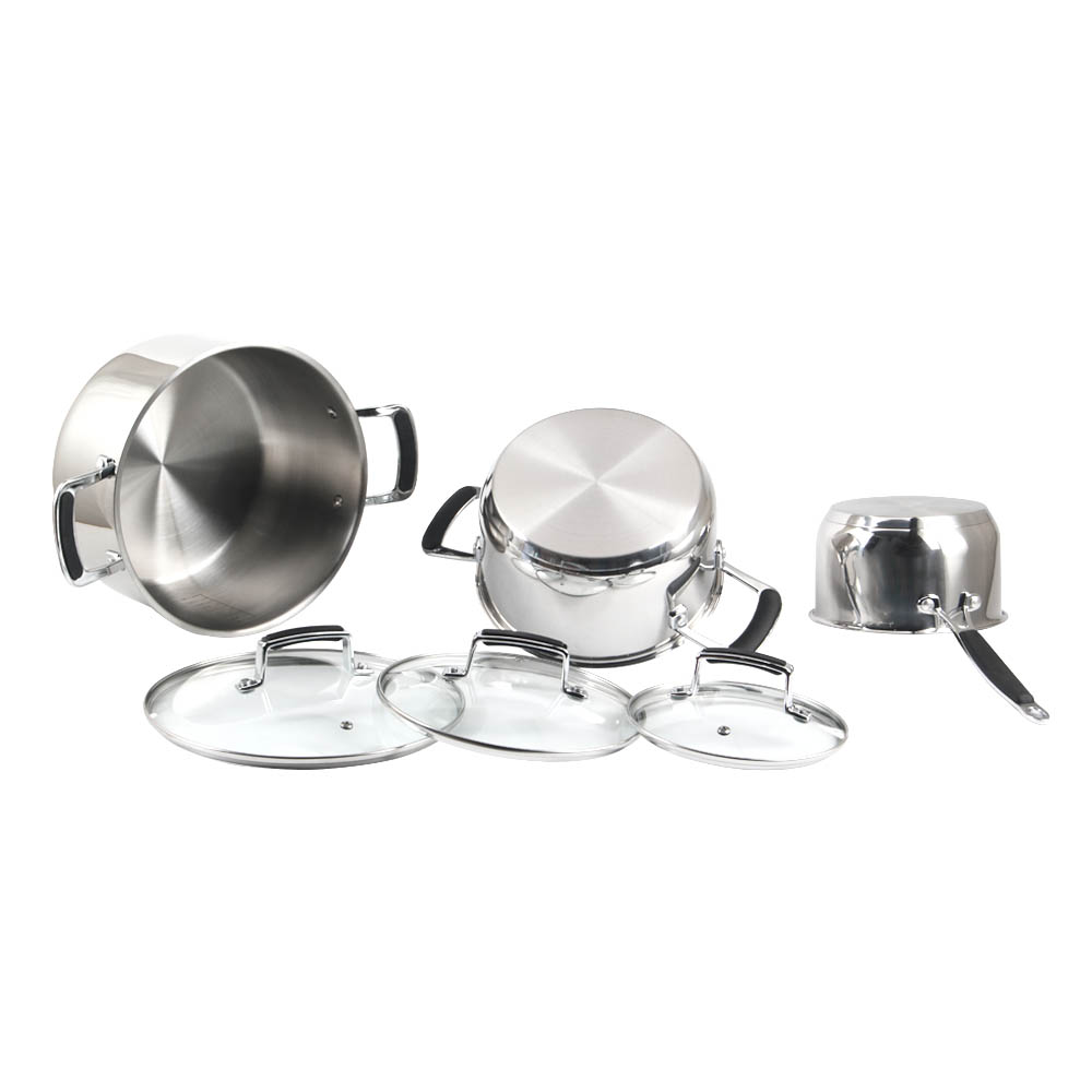 Stainless Steel Soup Pots Set — product information