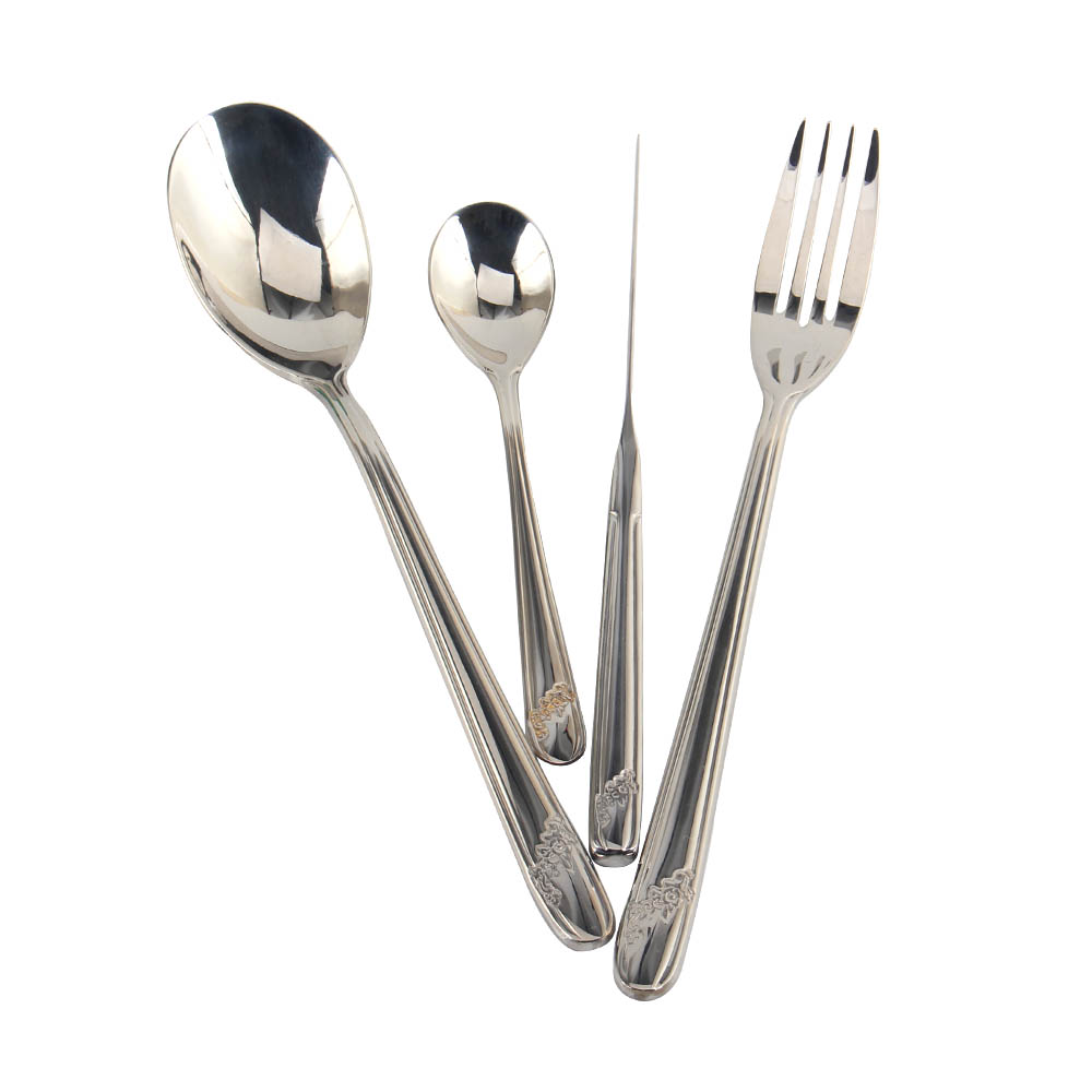 Stainless Steel Flatware Set, Durable Stainless Steel Tableware Include Forks Spoons Knives, Mirror Polished Tableware Set — 6