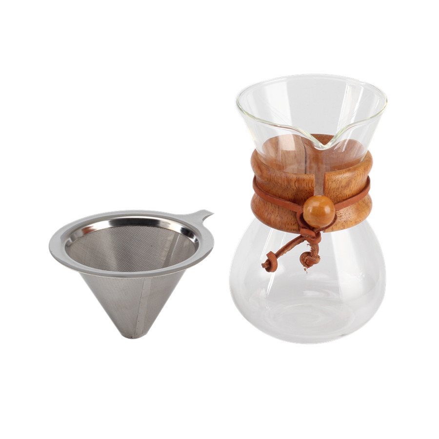 Pour Over Coffee Maker With Stainless Steel Filter, Coffee Dripper Brewer — 2