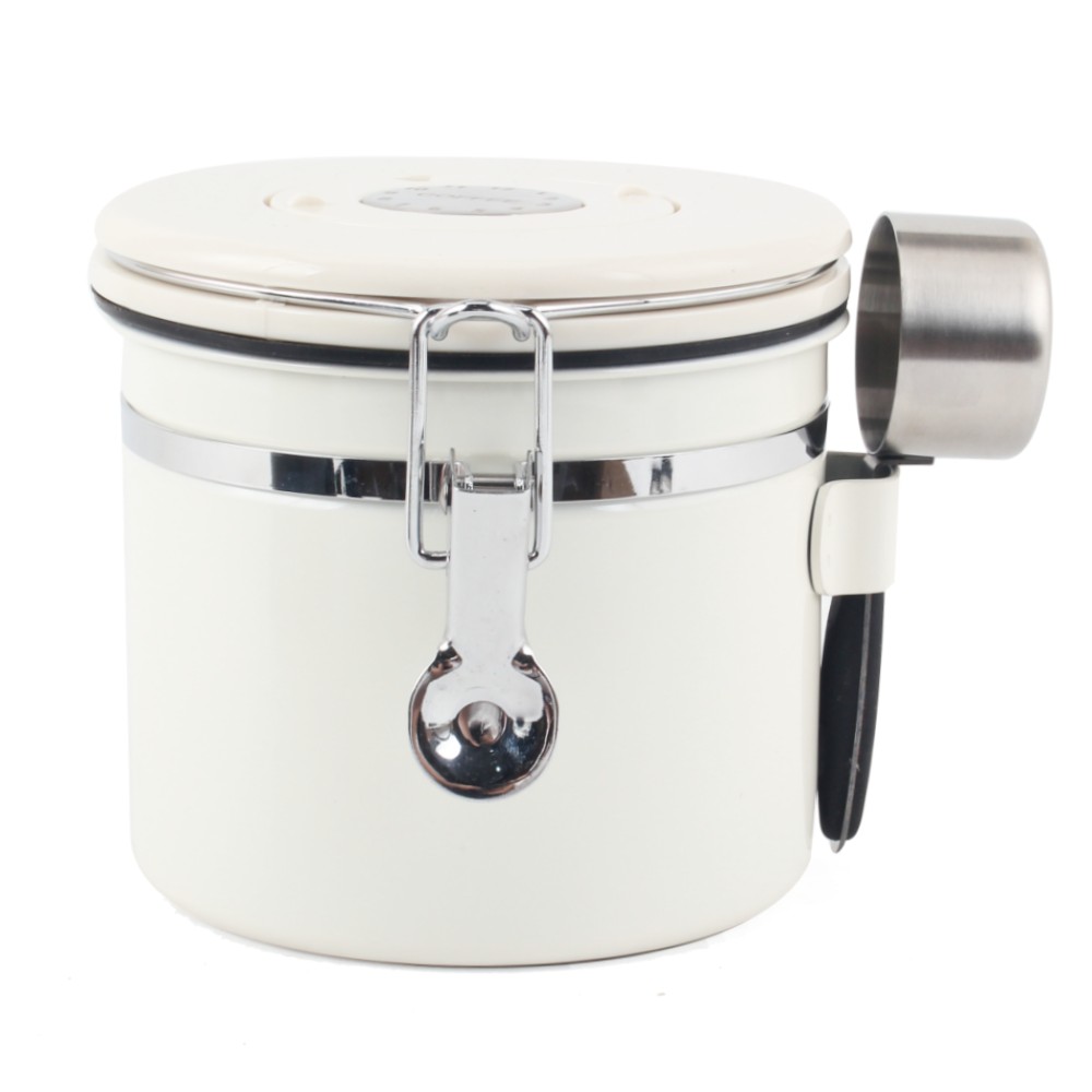 Coffee Canister With Date Track, Airtight Stainless Steel Kitchen Food Storage Container With Lids — 3