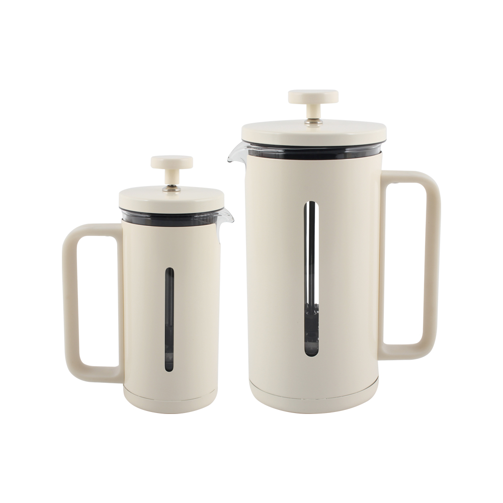 Borosilicate Glass Stainless Steel Brewer, Large Portable Cold Brew Cafetera Press — 5