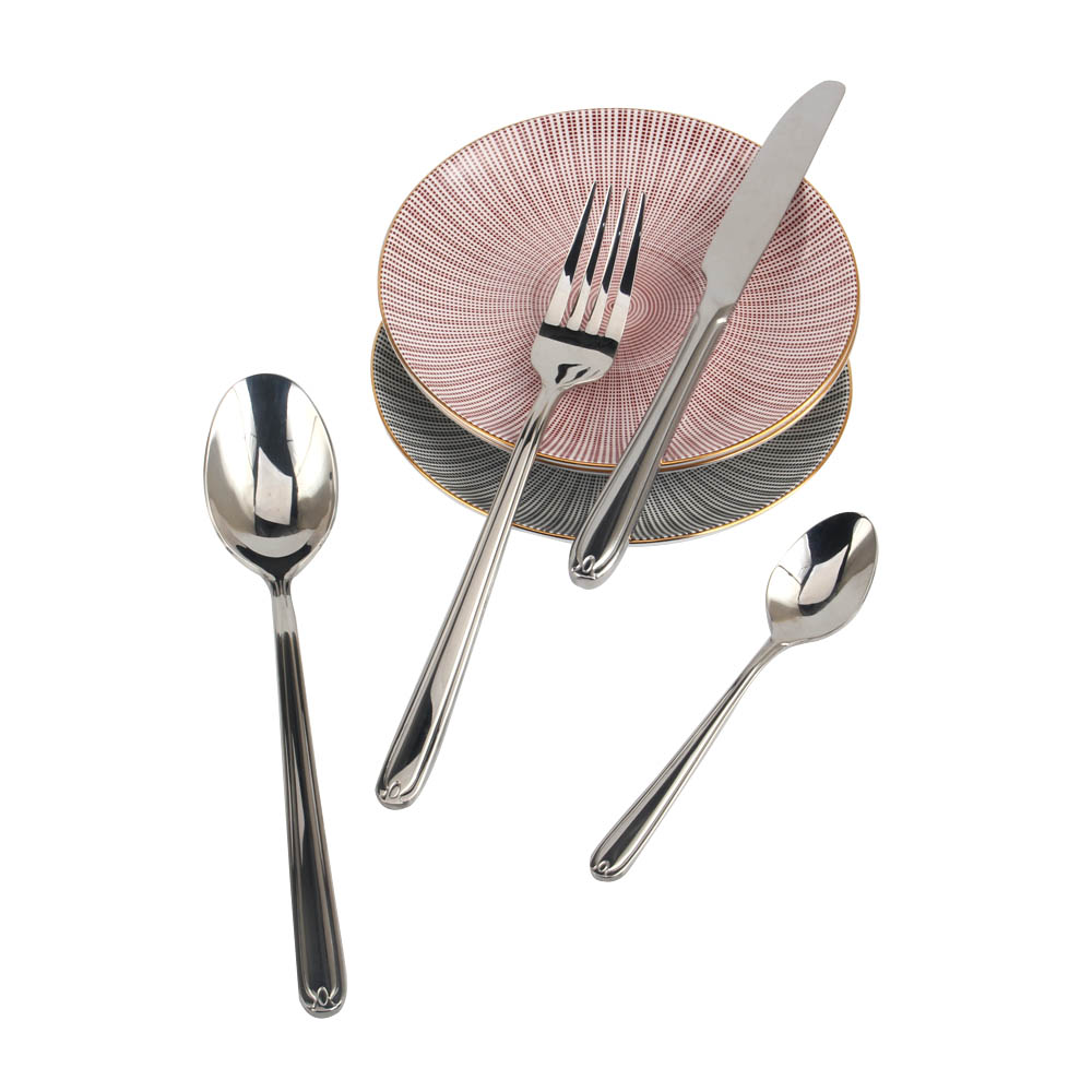 18/10 Stainless Steel, Silverware Set with Serving Utensils Include Forks Spoons Knives, Mirror Polished Tableware Set — 7