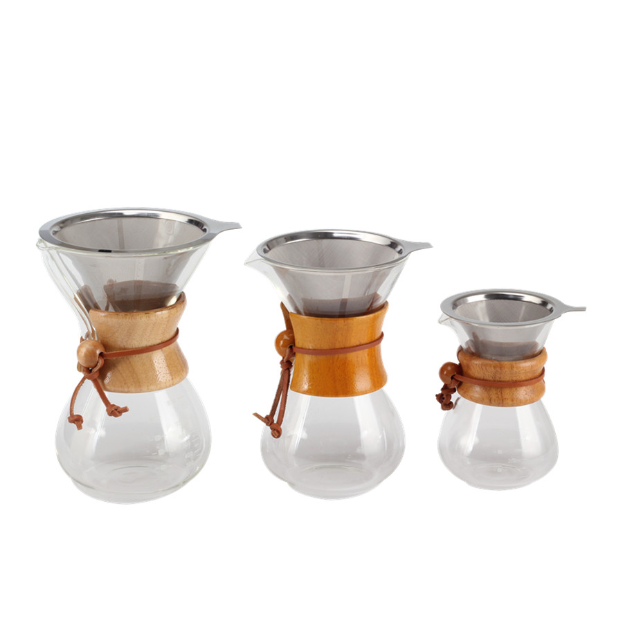 Pour Over Coffee Maker With Stainless Steel Filter, Coffee Dripper Brewer