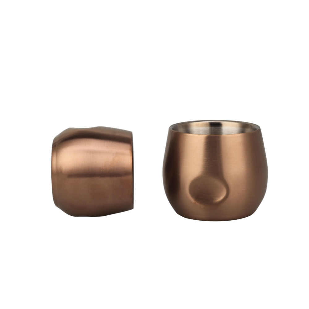 Double Wall Small Metal Insulated Drinking Cups for Home — product information