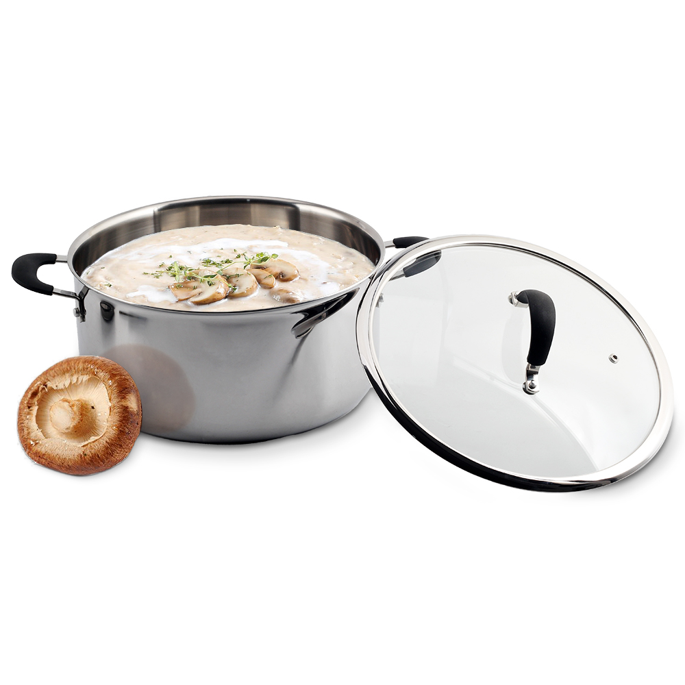 Tri-Ply Stainless Steel Stock Pot With Lid — 4