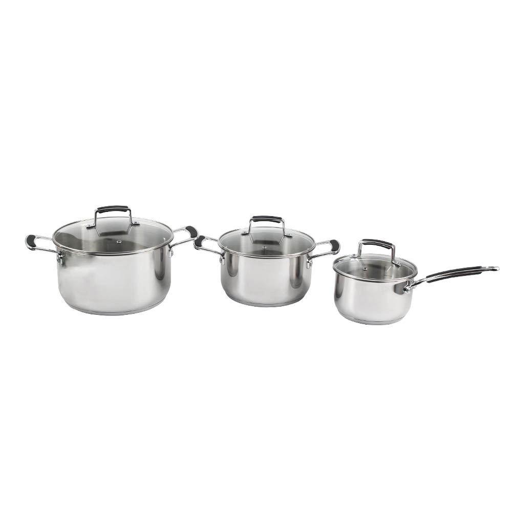 Stainless Steel Soup Pots Set — 4