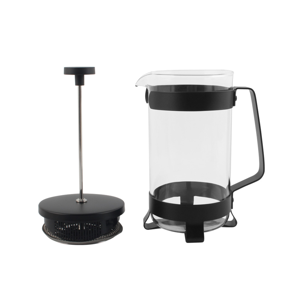 High-Heat Borosilicate Glass And Stainless Steel Filter Coffee Press — product information
