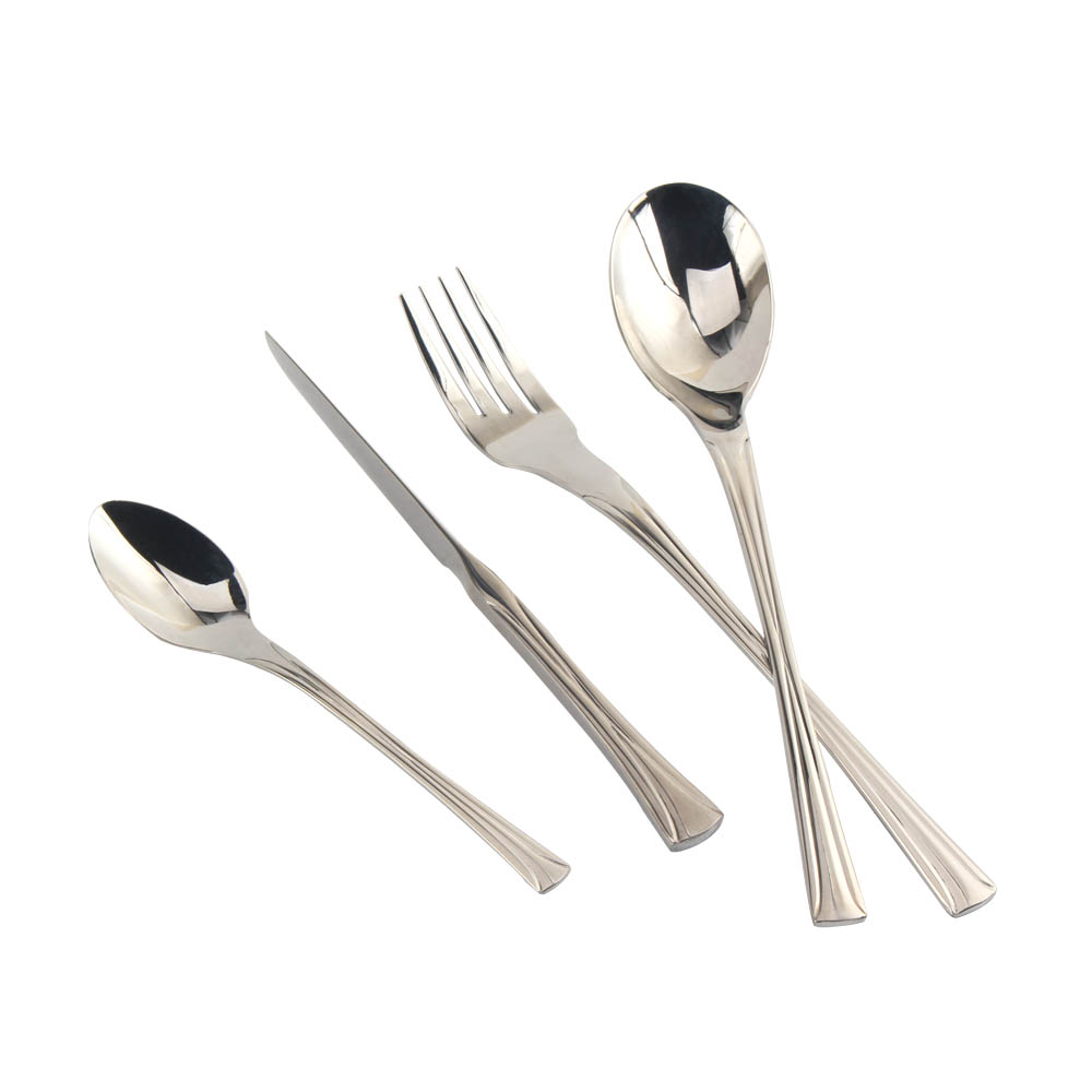 Stainless Steel Mirror Polished Cutlery Set Include Forks Spoons Knives, Mirror Polished Tableware Set — product information