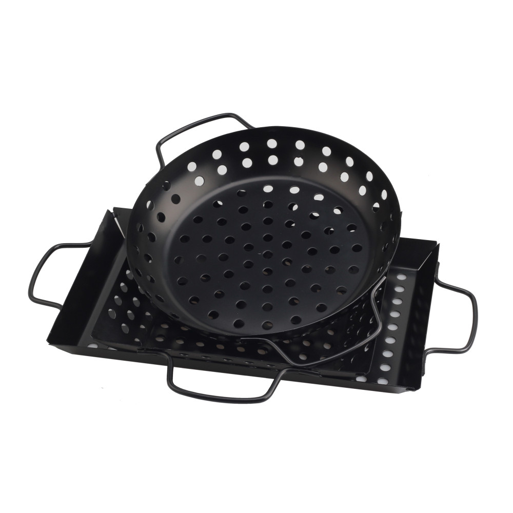 Essential Grilling Accessories For Outdoor Grill & BBQ, Premium Nonstick Grilling Basket/Grill Net — 2