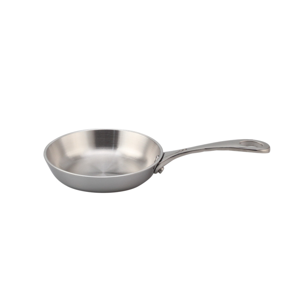 Silver Triply Mini Stainless Steel Frying Pan