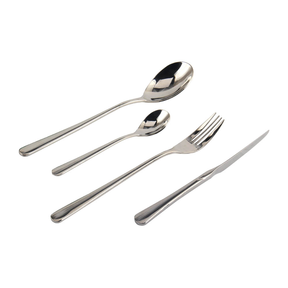 Stainless Steel Silverware Set  Include Forks Spoons Knives, Mirror Polished Tableware Set — 3