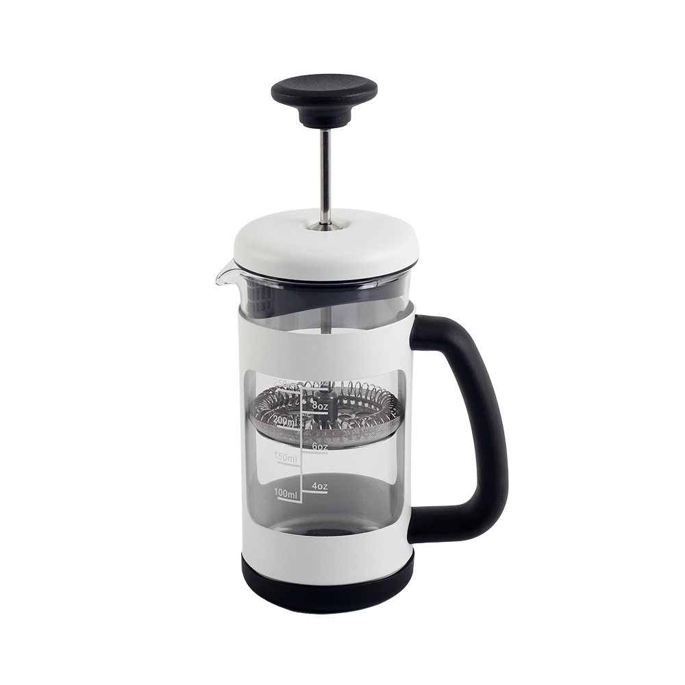 Heat Resistant Thickened Borosilicate Glass Stainless Steel Coffee Press — 6