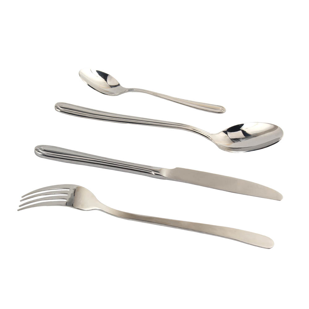 18/10 Stainless Steel, Silverware Set with Serving Utensils Include Forks Spoons Knives, Mirror Polished Tableware Set — 8