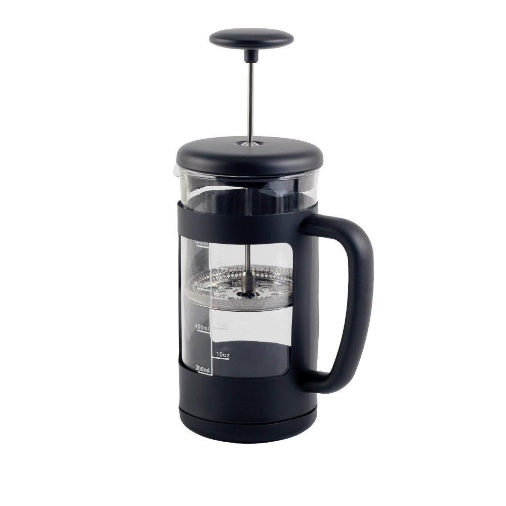Heat Resistant Glass Stainless Steel Coffee Press — product information