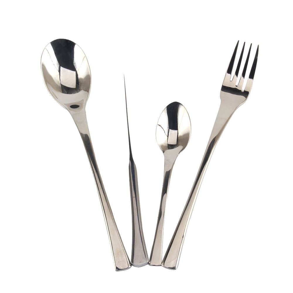 Stainless Steel Mirror Polished Cutlery Set Include Forks Spoons Knives, Mirror Polished Tableware Set — product information