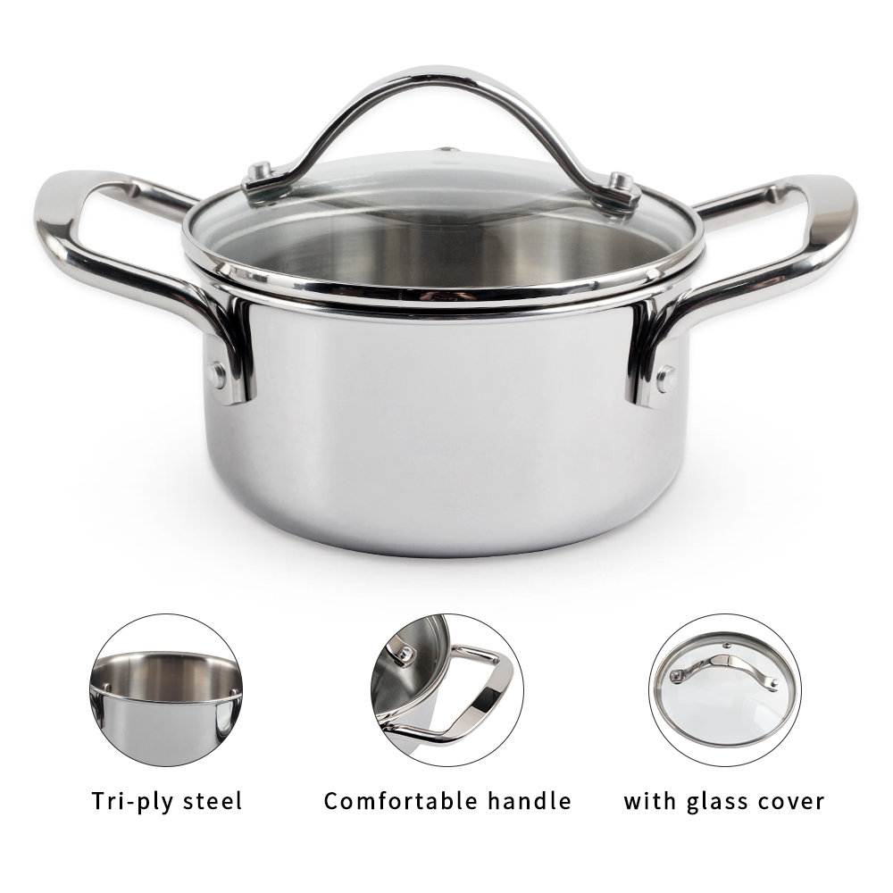 Tri-Ply Bottom Stainless Steel Stockpot — product information