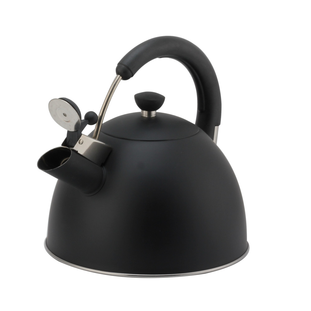 Modern S/S Whistling Kettle for Kitchen Black — 2