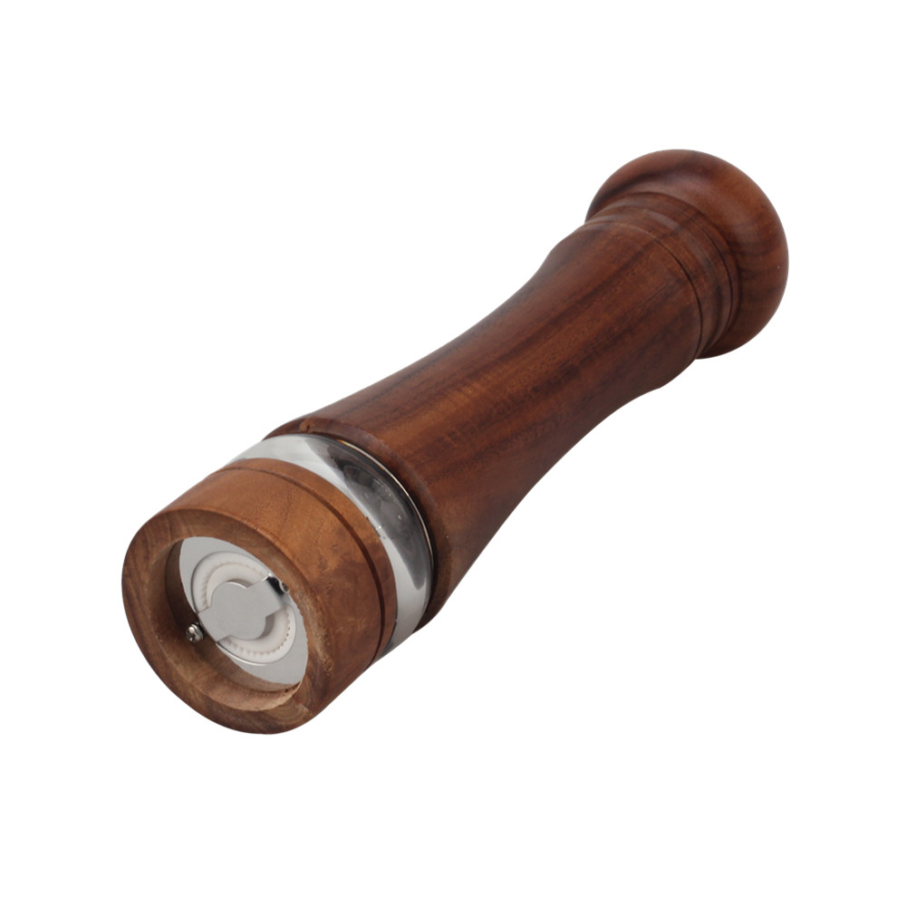 Modern Wooden Spice Mill, 8.5in, Natural — 3