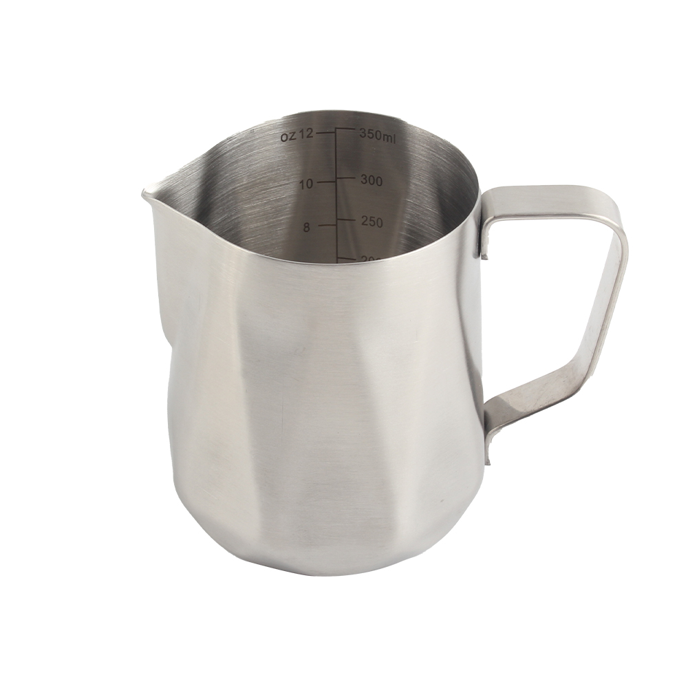 Modern Espresso Milk Frothing Pitcher, Stainless Steel Coffee Milk Jug — 5