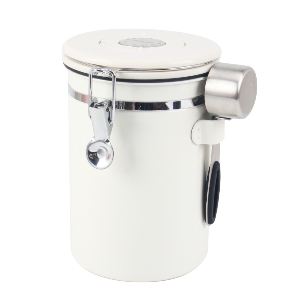Coffee Canister With Date Track, Airtight Stainless Steel Kitchen Food Storage Container With Lids — 5