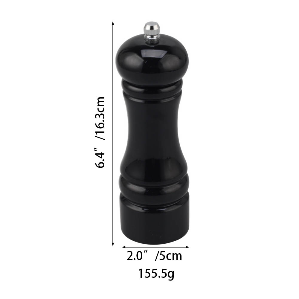 Modern Wooden Spice Mill, 6.4 in, Natural — product information