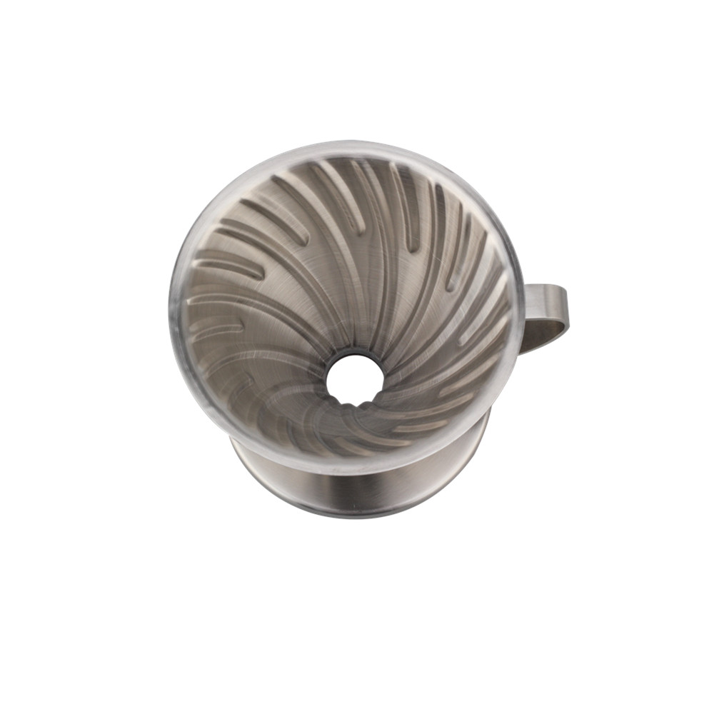 Premium Stainless Steel Coffee Filter Cone Dripper Cup — 5