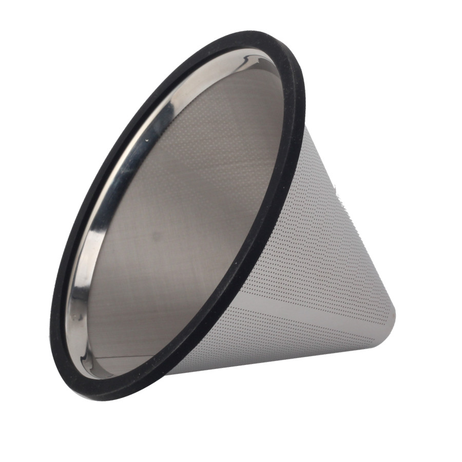 Reusable Drip Coffee Filter, Paperless Permanent Drip Cone Coffee Filter — 4