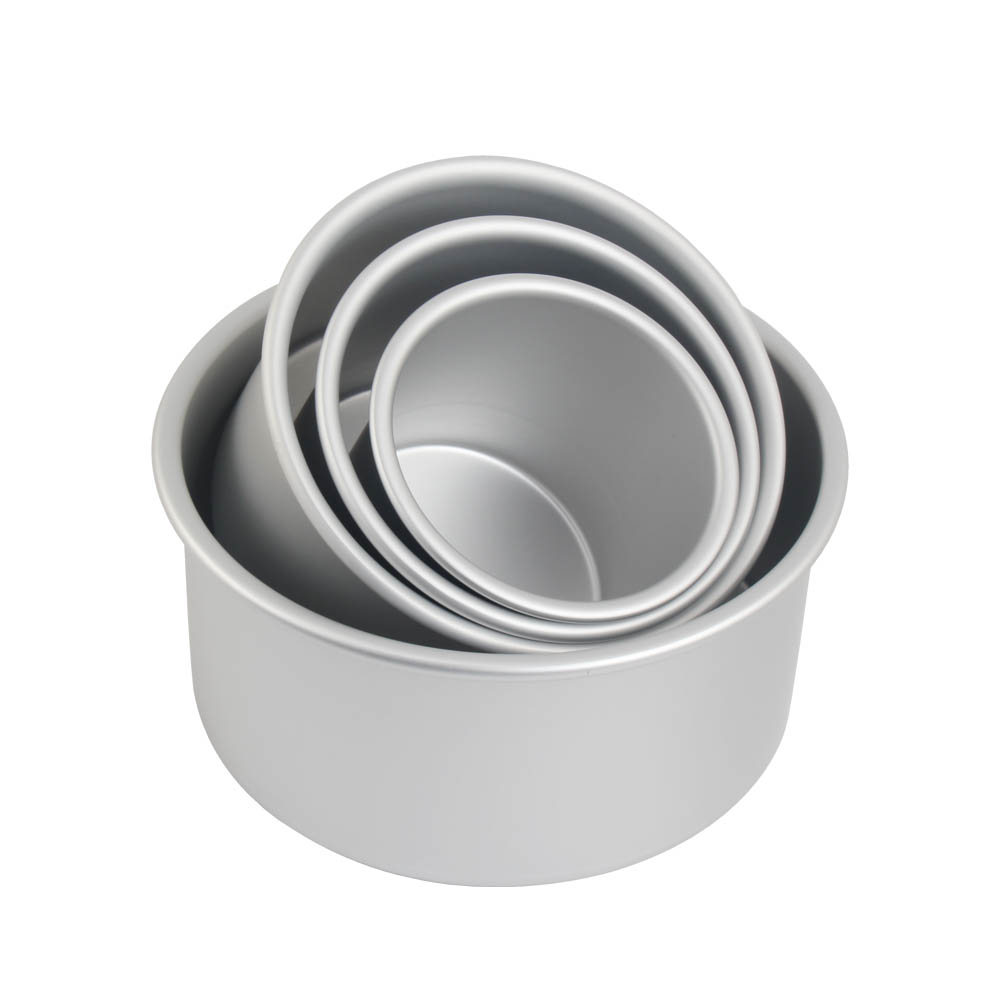 Aluminum Round Cake Pans, 3-Piece Set with 8-Inch, 6-Inch and 4-Inch Cake Pans — 2