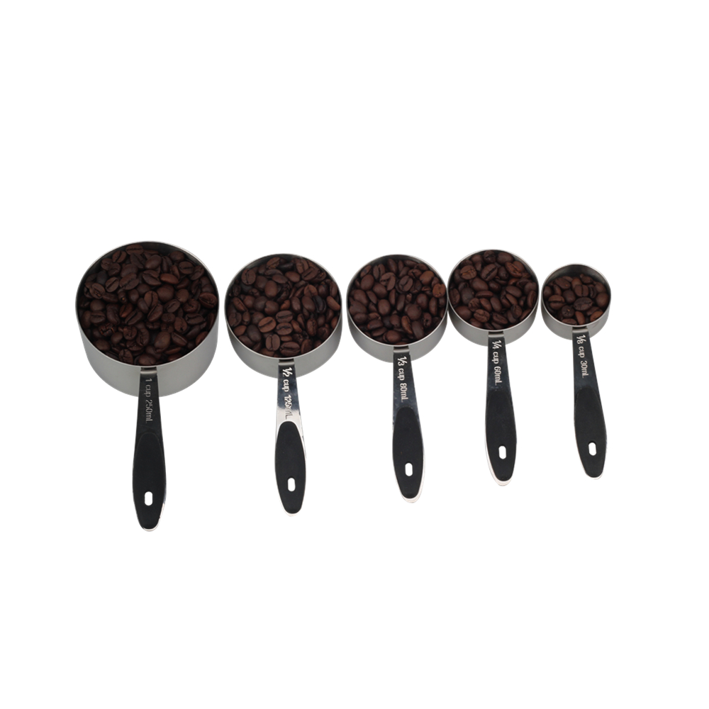 18/8 Stainless Steel Measuring Cups Set of 5 for Measuring Dry and Liquid Ingredients — product information