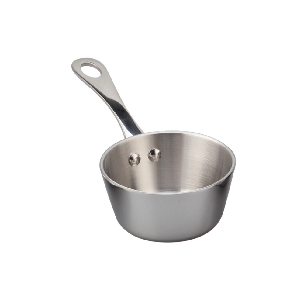 Silver Triply Mini Stainless Steel Sauce Pan — 4
