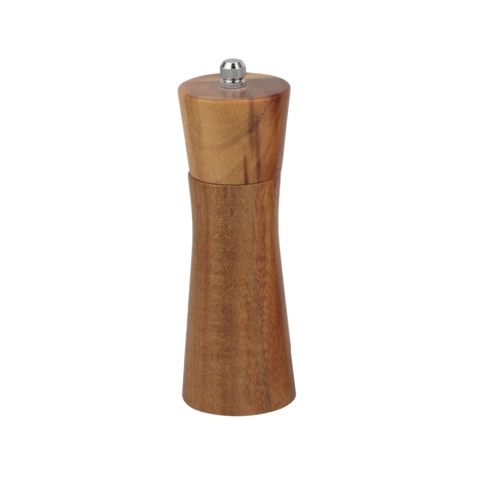 Wooden Salt And Pepper Grinder, Refillable Salt & Pepper Mills Adjust for Customized Coarseness — 2