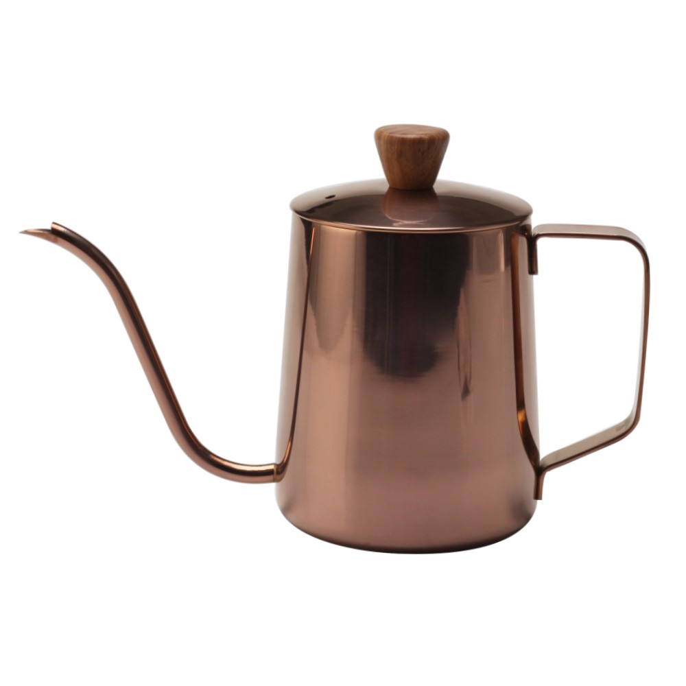 Rose Gold Stainless Steel Coffee Kettle — product information