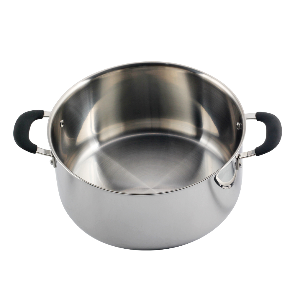 Tri-Ply Stainless Steel Stock Pot With Lid — 2