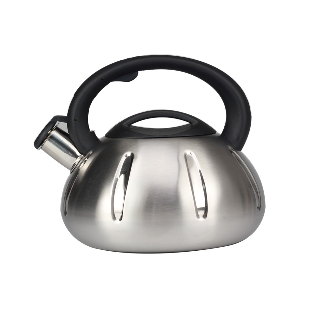 S/S Whistling Tea Kettle With Silicone Handle — product information