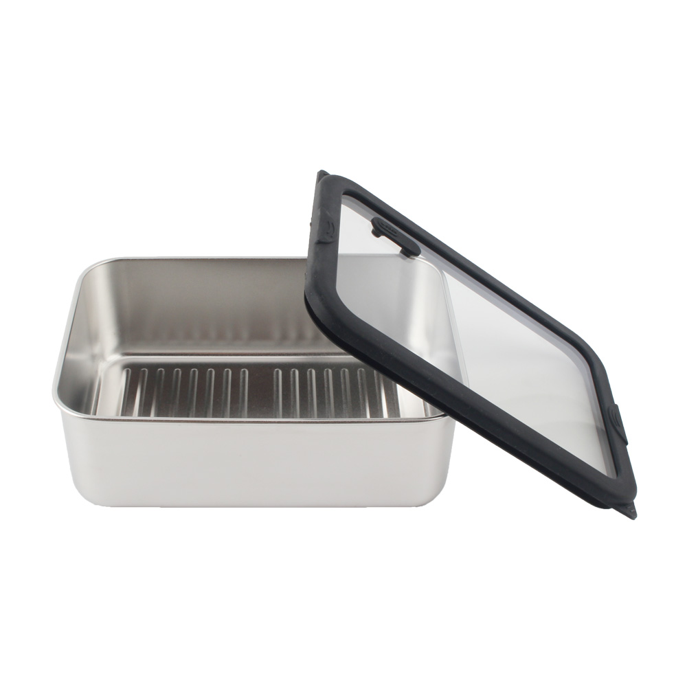 Stainless Steel Food Storage Container Set, Airtight & Leakproof Containers — 3